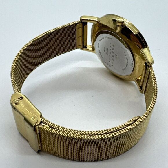 Skagen 922SGG Women's Stainless Steel Mesh Analog Dial Quartz Watch JNA580 - Picture 10 of 11